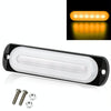 DC12V-24V / 18W Car Truck Emergency Strobe Flash Warning Light 6LEDs Ultra-thin Side Lights(Yellow)