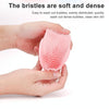 Silicone Scalp Shower Massage Brush Soft Baby Bath Brush(Pink)