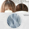Wig Female Corn Perm Short Curly Hair Simulation Chemical Fiber Wig Headgear(Haze Blue 25CM)