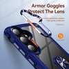 For Samsung Galaxy S24 FE 5G TPU + PC Lens Protection Phone Case with Ring Holder(Blue)