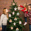 8pcs /Set A PVC Christmas House Pendants Christmas Tree Decorations Scene Arrangement Props