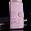 Rose Embossed Horizontal Flip PU Leather Case for Xiaomi Pocophone F1 , with Holder & Card Slots & Wallet(Rose Gold)