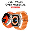 S800 Ultra Max Smart Bracelet, 1.5 inch Silicone Band Smart Watch, Bluetooth Call / Heart Rate / Blood Pressure / Blood Oxygen(Orange)