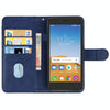 Leather Phone Case For Alcatel Tetra(Blue)