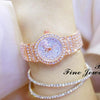 BS Bee Sister  FA1101 Women Chain Watch Starry Diamonds Wrist watch(Rose Gold Diamonds Surface)