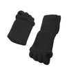 Massage Five-finger Socks Thickened Open-toed Socks, Color: Black