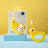 2 PCS RAOYI Cartoon Small Yellow Chicken Soft Hair Toothbrush(Yellow)