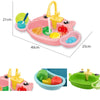 Children Kitchen Toys Electric Circulating Water Dishwasher, Color: Pink