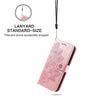 For Samsung Galaxy A25 5G Japan Version / A25e Seven-petal Flowers Embossing Leather Phone Case(Rose Gold)