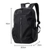 Men Oxford Backpack Business Computer Bag with External USB Port(Black)