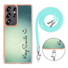 For Samsung Galaxy S25 Ultra 5G Electroplating Dual-side IMD Phone Case with Lanyard(Smile)