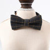 Grey Cat & Dog Bow Tie Collar, Adjustable S (17-32cm)