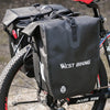 WEST BIKING 25L Mountain Bike Shelf Waterproof Reflective Camel Bag(Black)