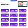10.1inch Android 13.0 Dual Butt Universal Wireless Carplay Car Navigation Center Control All-In-One Monitor(Standard+AHD Camera)