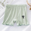 Girls Boxer Brief Safety Pants Modal Summer Shorts, Size: 140(Green)