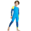 DIVE & SAIL LS-18822 Children Diving Suit Outdoor Sunscreen One-piece Swimsuit, Size: M(Boy Blue)