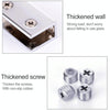 10 PCS Zinc Alloy Bright Fixed Bracket Connection 10mm Cylindrical Glass Fixing Clamp with Base