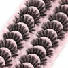 10pairs /Box Russian Strip Lashes 7D Imitation Mink Volume Fluffy Natural False Eyelashes 7D-31