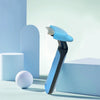 Pet Self-Cleaning Slicker Brush, Blue - Cat & Dog