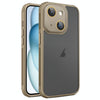 For iPhone 15 Plus Hardware Side Cooling Skin Feel Frosted Phone Case with Lens Film(Gold)