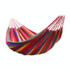 Strip Single Camping Outdoor Canvas Hammock, Size: 185cm x 80cm(Red)