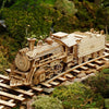 MC501 Steam Train 3D Three -Dimensional Puzzle Board Children Wood Puzzles Model