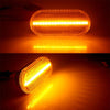 2 PCS D12V / 5W Car LED Leaf Board Side Flowing Water Turn Signal Light for Volkswagen(Transparent)