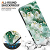 For Samsung Galaxy A35 5G Crystal Texture Colored Drawing Leather Phone Case(Jade Flowers)