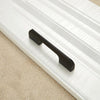 2049-128 Drawer Cabinet Door Aluminum Alloy Handle Straight Door Handle (Black)