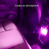 Car Diamond Model USB Ambient Light Charge-Free Plug And Play LED Decorative Lights(White Light)