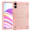 For Xiaomi Redmi Pad Pro 12.1 Shockproof Silicone Hybrid PC Tablet Case with Holder(Rose Gold)