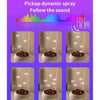 Dynamic Multi-Spray Aromatherapy Diffuser With Colorful Lights Remote Control Humidifier US Plug(V80 Spit Circle Upgrade Model)