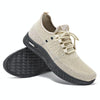 D06 Men Spring Flying Knitting  Shoes Lace Up Sports Casual Shoes, Size: 43(Beige)