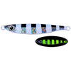 PROBEROS LF121 Fast Sinking Laser Boat Fishing Sea Fishing Lure Iron Plate Bait, Weight: 40g(Luminous Color E)
