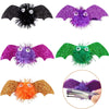 1pair Halloween Bat Hairpin Children Costume Headdress(Purple)