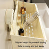 Suction Cup Wall Mounted Bathroom Shelf Drainage Detachable Storage Rack Hanging Basket, Style: 2 Layers Small Brown