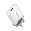 WK WP-U57 Max 18W Maxspeed QC3.0 Fast Charger +  USB to Micro USB Data Cable, Plug Type:UK Plug