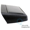 Solar Night Light Car Clock Automotive Electronic Clock Temperature Time+Date+Week+Temperature(Green Light)