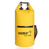 Outdoor Waterproof Dry Dual Shoulder Strap Bag Dry Sack PVC Barrel Bag, Capacity: 10L(Yellow)