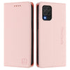 For Samsung Galaxy M62 / F62 4G RC01 Dual-Folded Magnetic Suction RFID Leather Phone Case(Pink)