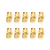 10x SMA Female Connector PCB Mount 1.6mm RF 50 Ohm Gold