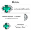 S925 Sterling Silver Lucky Four-leaf Clover DIY Beads(BSC995)