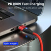 ENKAY 6-in-1 PD100W USB-A / Type-C to Type-C / 8 Pin / Micro USB Magnetic Fast Charging Cable, Cable Length:1m(Red)