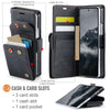 For Samsung Galaxy Z Fold6 5G AutSpace A23 Organ Card Bag Magnetic RFID PU Phone Case(Black)