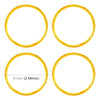 4 PCS Car Metal Wheel Hub Decoration Ring for BMW 5 Series 2018 (Gold)