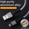 IVON CA89 2.1A USB to 8 Pin Braid Fast Charge Data Cable, Cable Length: 1m(Gold)
