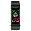 K60 1.08 inch Steel Band Earphone Detachable Life Waterproof Smart Watch Support Bluetooth Call(Black)