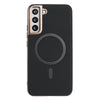 For Samsung Galaxy S24 FE 5G Solid Color Plating MagSafe Full Coverage Phone Case(Black)