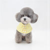 Yellow Dog/Cat Scarf Bib, M (20-25cm Neck)