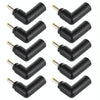 10 PCS 4.5 x 3.0mm Female to 2.5 x 0.7mm Male Plug Elbow Adapter Connector